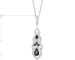 Zawieszka srebrna z cyrkoniami