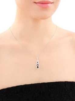 Zawieszka srebrna z cyrkoniami