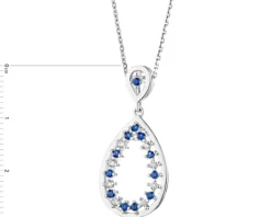 Zawieszka srebrna z cyrkoniami