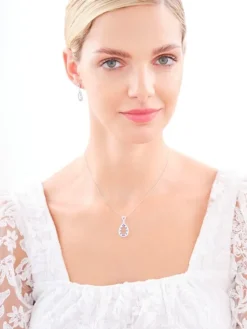 Zawieszka srebrna z cyrkoniami