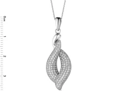 Zawieszka srebrna z cyrkoniami