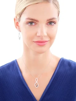 Zawieszka srebrna z cyrkoniami