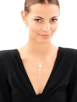 Zawieszka srebrna z cyrkoniami