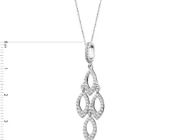 Zawieszka srebrna z cyrkoniami