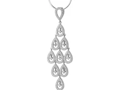 Zawieszka srebrna z cyrkoniami