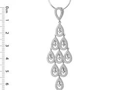 Zawieszka srebrna z cyrkoniami