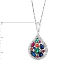 Zawieszka srebrna z cyrkoniami