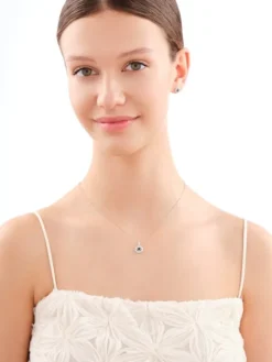 Zawieszka srebrna z cyrkoniami