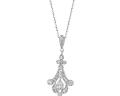 Zawieszka srebrna z cyrkoniami