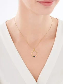 Zawieszka srebrna z cyrkoniami - koło