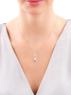 Zawieszka srebrna z cyrkoniami