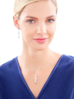 Zawieszka srebrna z cyrkoniami