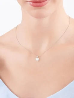 Zawieszka srebrna z cyrkoniami - serca