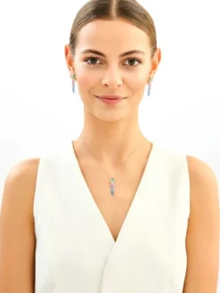 Zawieszka srebrna z cyrkoniami