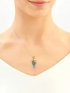 Zawieszka srebrna z cyrkoniami