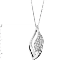 Zawieszka srebrna z cyrkoniami