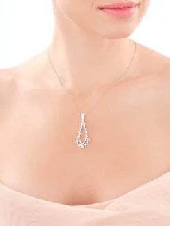 Zawieszka srebrna z cyrkoniami