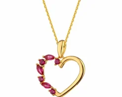 Zawieszka srebrna z cyrkoniami - serce