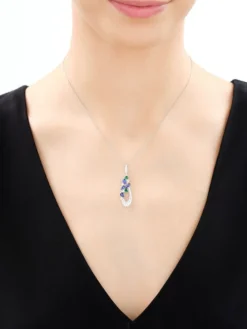 Zawieszka srebrna z cyrkoniami