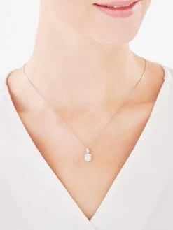 Zawieszka srebrna z cyrkoniami