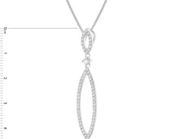 Zawieszka srebrna z cyrkoniami