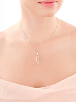 Zawieszka srebrna z cyrkoniami