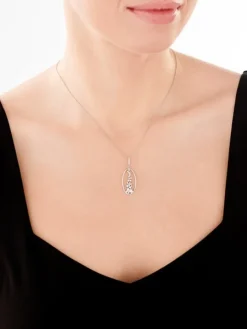 Zawieszka srebrna z cyrkoniami