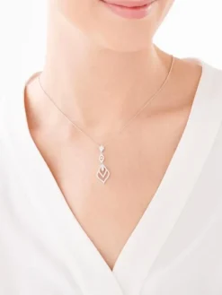 Zawieszka srebrna z cyrkoniami