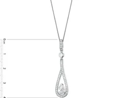 Zawieszka srebrna z cyrkoniami