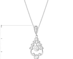 Zawieszka srebrna z cyrkoniami