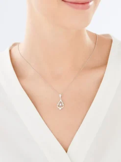 Zawieszka srebrna z cyrkoniami