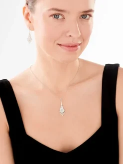 Zawieszka srebrna z cyrkoniami