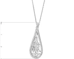 Zawieszka srebrna z cyrkoniami