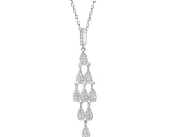 Zawieszka srebrna z cyrkoniami