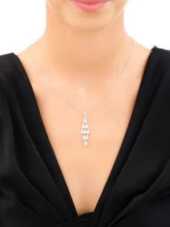 Zawieszka srebrna z cyrkoniami