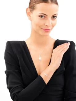 Zawieszka srebrna z cyrkoniami