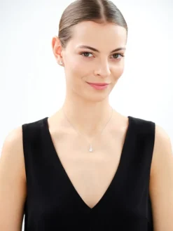 Zawieszka srebrna z cyrkoniami - ptak