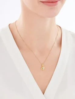 Zawieszka srebrna z cyrkoniami - koło