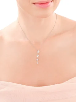 Zawieszka srebrna z cyrkoniami - gwiazdy