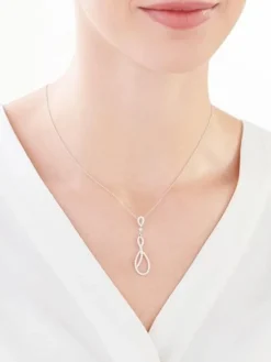 Zawieszka srebrna z cyrkoniami