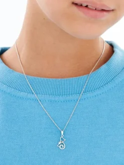 Zawieszka srebrna z cyrkoniami - kot