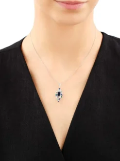 Zawieszka srebrna z cyrkoniami