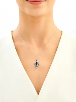 Zawieszka srebrna z cyrkoniami