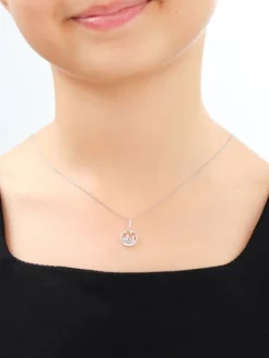 Zawieszka srebrna z cyrkoniami - Harry Potter, zamek Hogwart, Warner Bros. Discovery