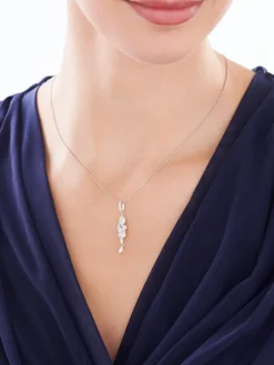 Zawieszka srebrna z cyrkoniami