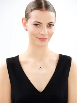 Zawieszka srebrna z cyrkoniami