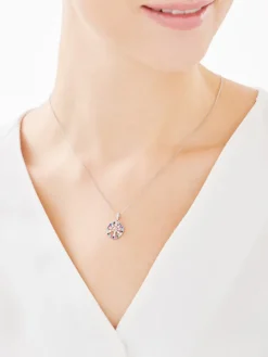 Zawieszka srebrna z cyrkoniami - drzewko