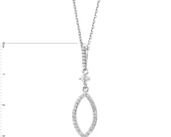 Zawieszka srebrna z cyrkoniami