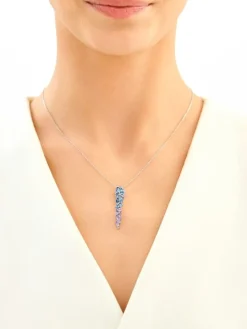 Zawieszka srebrna z cyrkoniami