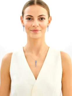 Zawieszka srebrna z cyrkoniami